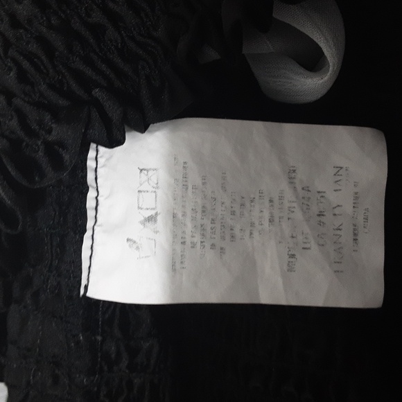 Frank Lyman Splash of Color Semi Sheer Smocked Waist Top/ Blouse - Picture 10 of 10